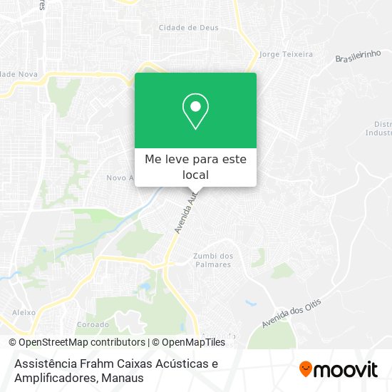 Assistência Frahm Caixas Acústicas e Amplificadores mapa