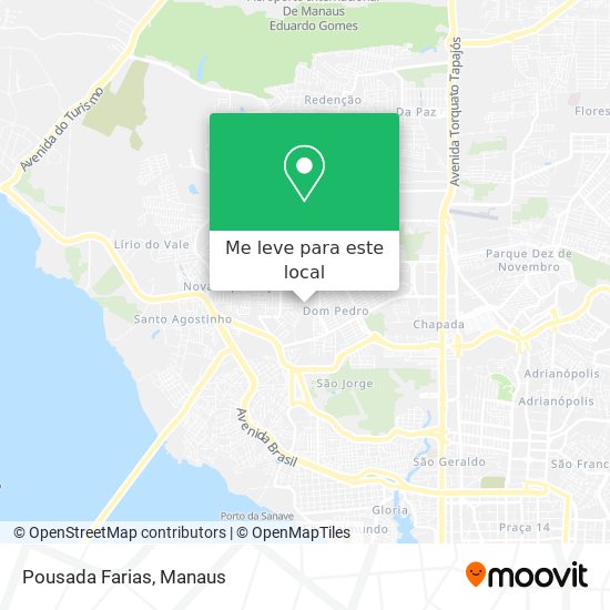 Pousada Farias mapa
