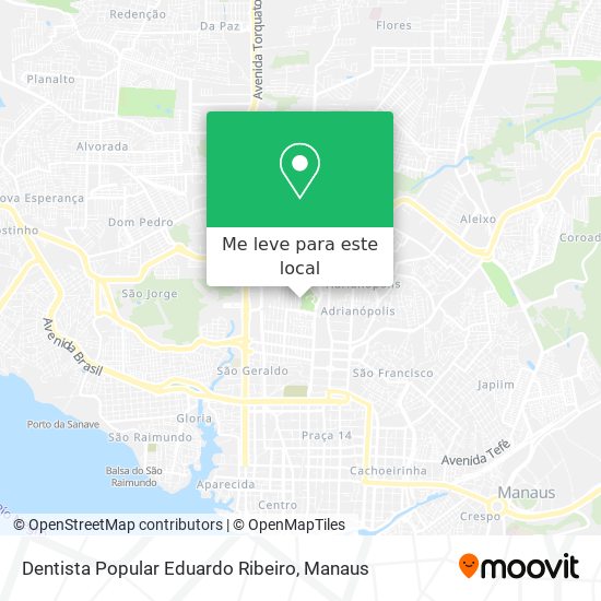 Dentista Popular Eduardo Ribeiro mapa