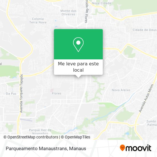 Parqueamento Manaustrans mapa