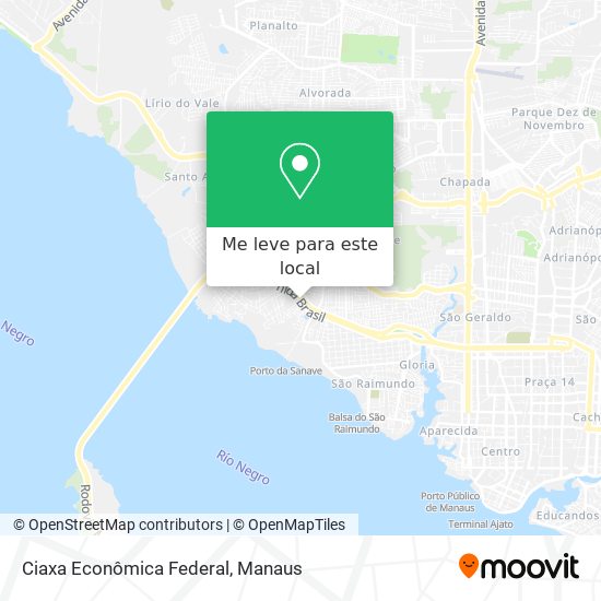 Ciaxa Econômica Federal mapa