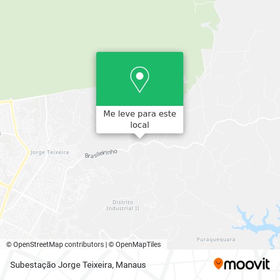 Subestação Jorge Teixeira mapa