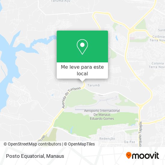 Posto Equatorial mapa