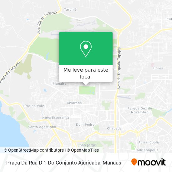 Praça Da Rua D 1 Do Conjunto Ajuricaba mapa