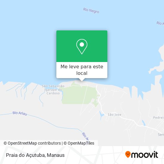 Praia do Açutuba mapa