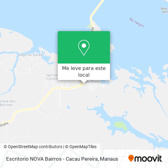 Escritorio NOVA Bairros - Cacau Pereira mapa