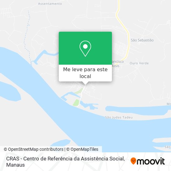 CRAS - Centro de Referência da Assistência Social mapa