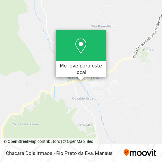 Chacara Dois Irmaos - Rio Preto da Eva mapa