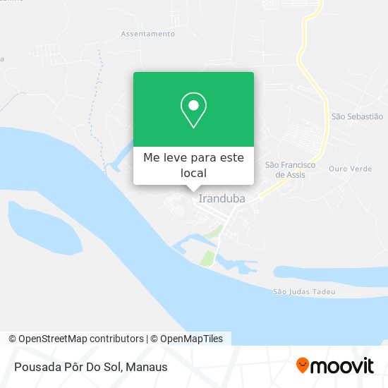 Pousada Pôr Do Sol mapa