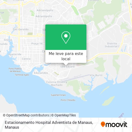Estacionamento Hospital Adventista de Manaus mapa