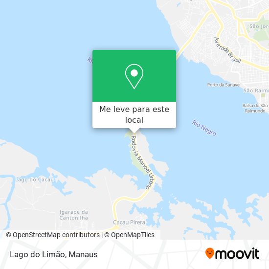 Lago do Limão mapa