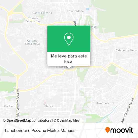 Lanchonete e Pizzaria Maike mapa