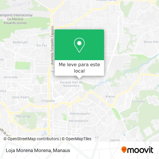 Loja Morena Morena mapa