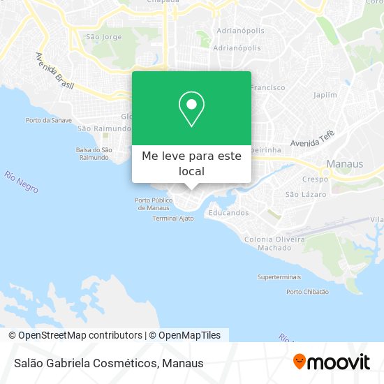 Salão Gabriela Cosméticos mapa