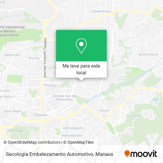 Secologia Embelezamento Automotivo mapa
