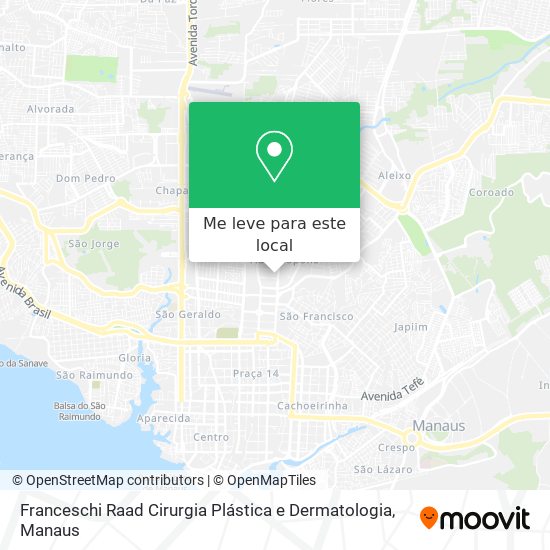 Franceschi Raad Cirurgia Plástica e Dermatologia mapa