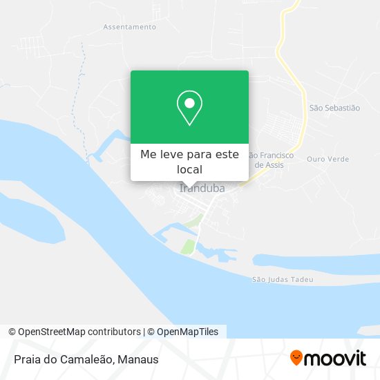 Praia do Camaleão mapa