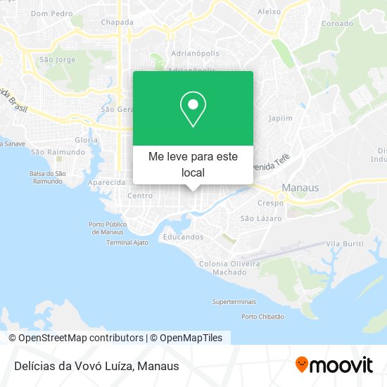 Delícias da Vovó Luíza mapa