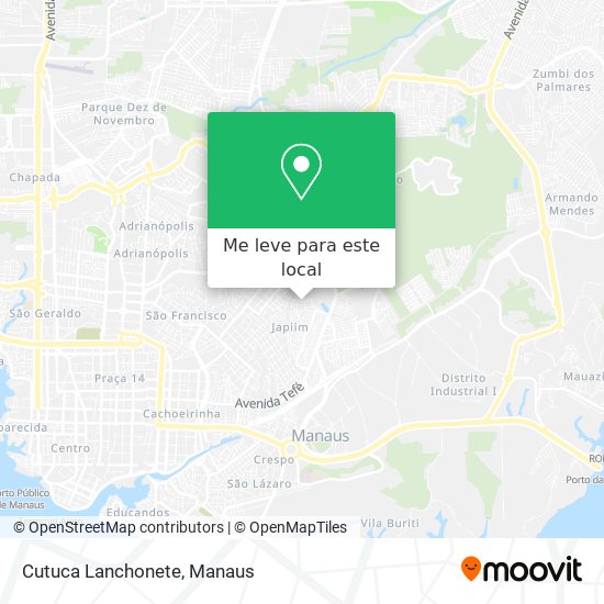 Cutuca Lanchonete mapa