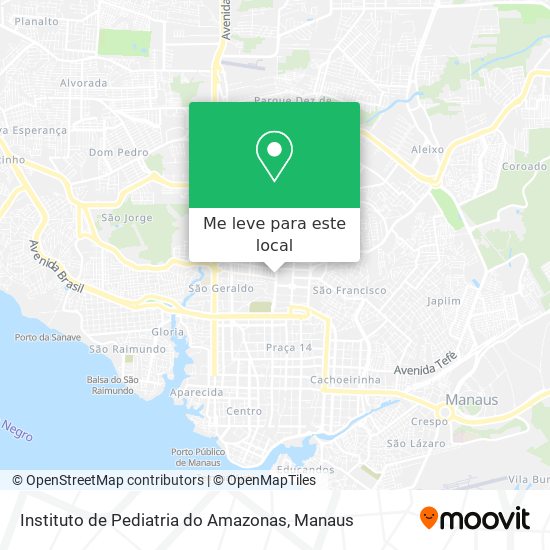 Instituto de Pediatria do Amazonas mapa