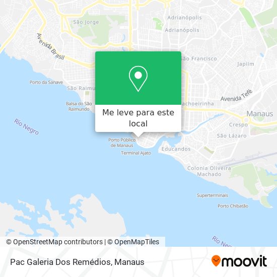 Pac Galeria Dos Remédios mapa