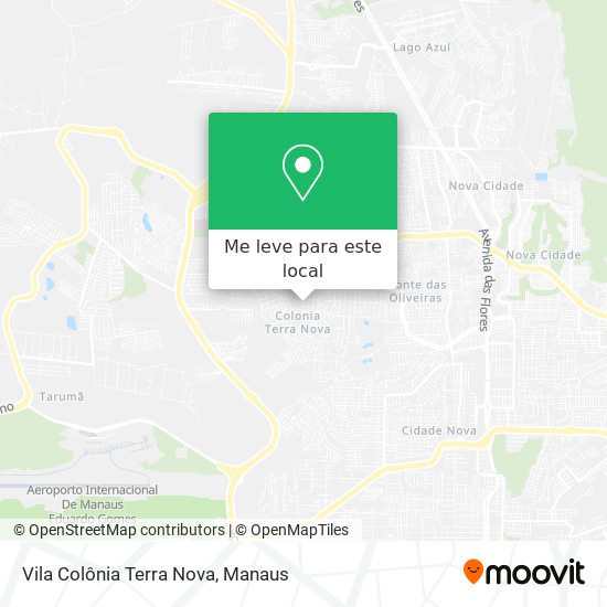 Vila Colônia Terra Nova mapa