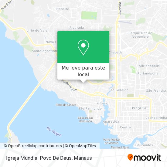 Igreja Mundial Povo De Deus mapa