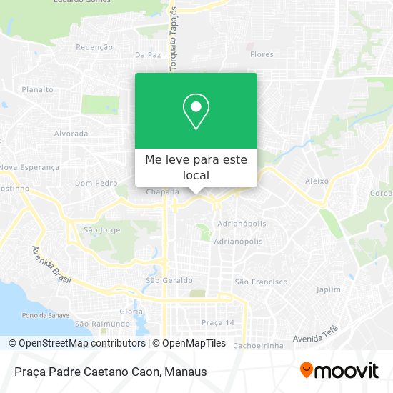 Praça Padre Caetano Caon mapa