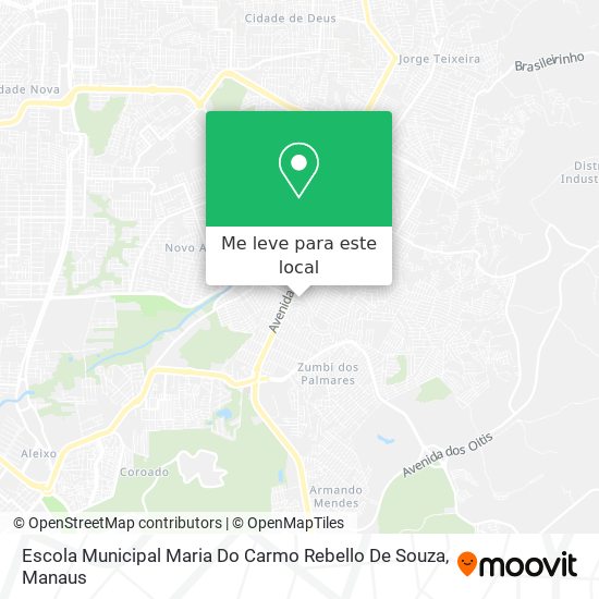 Escola Municipal Maria Do Carmo Rebello De Souza mapa