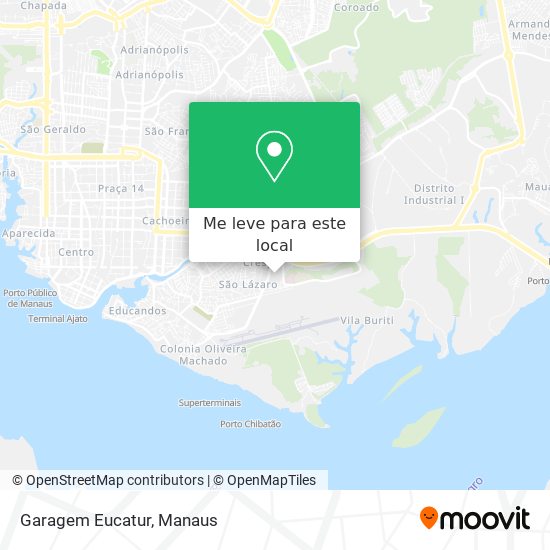 Garagem Eucatur mapa