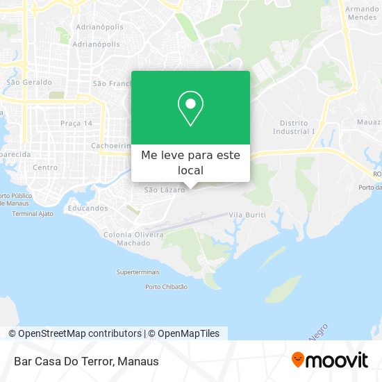 Bar Casa Do Terror mapa