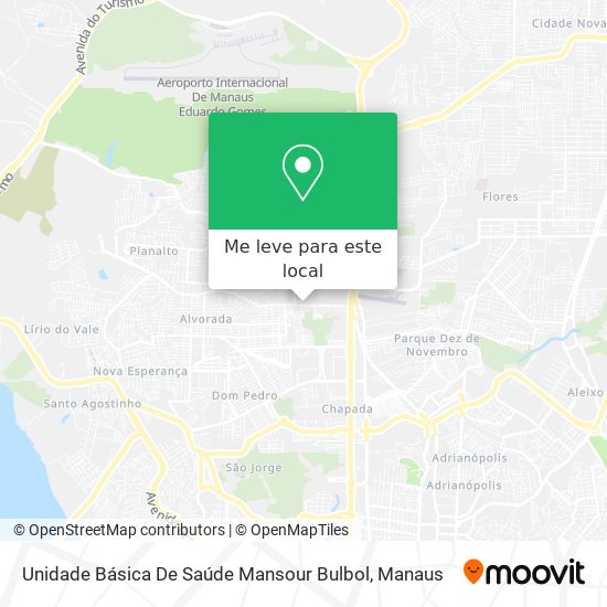 Unidade Básica De Saúde Mansour Bulbol mapa