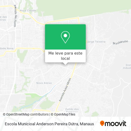 Escola Municioal Anderson Pereira Dútra mapa