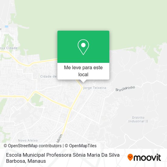 Escola Municipal Professora Sônia Maria Da Silva Barbosa mapa