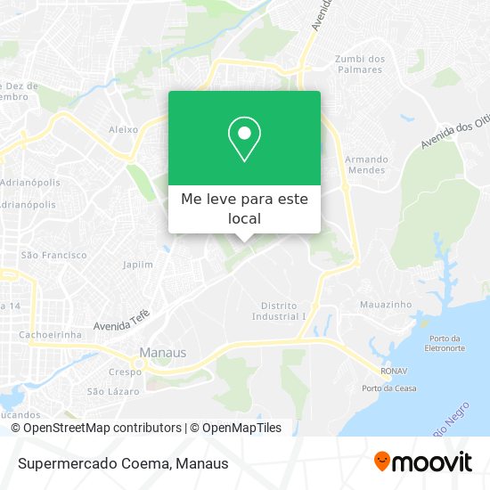 Supermercado Coema mapa