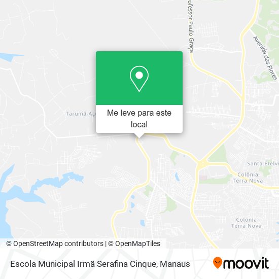 Escola Municipal Irmã Serafina Cinque mapa