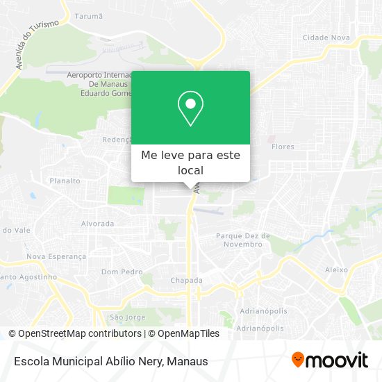 Escola Municipal Abílio Nery mapa