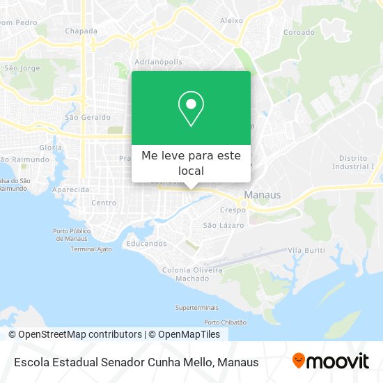 Escola Estadual Senador Cunha Mello mapa