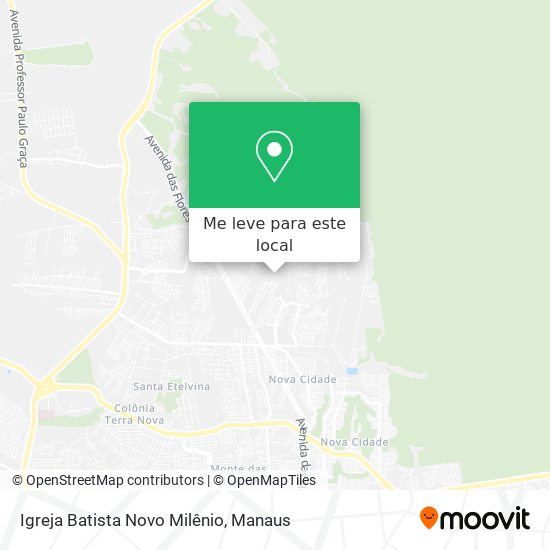 Igreja Batista Novo Milênio mapa