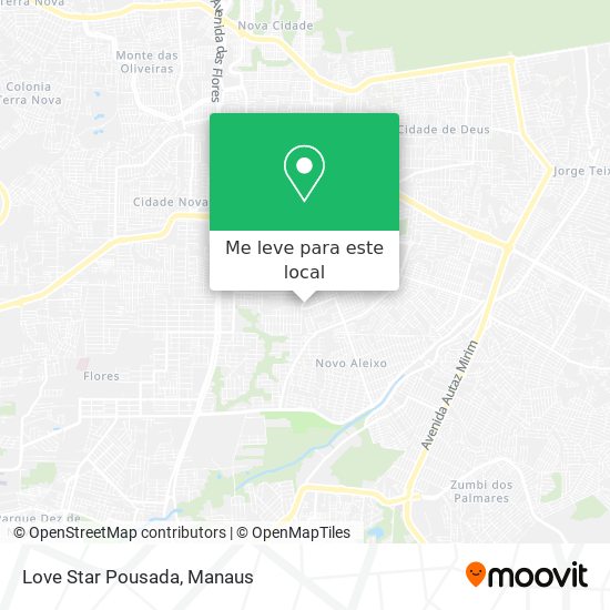 Love Star Pousada mapa