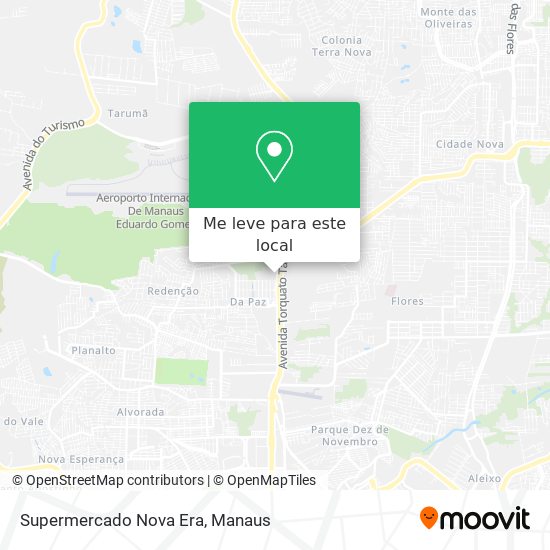 Supermercado Nova Era mapa