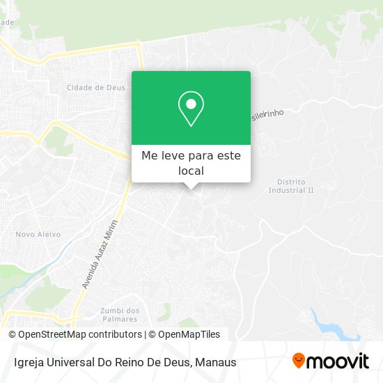 Igreja Universal Do Reino De Deus mapa