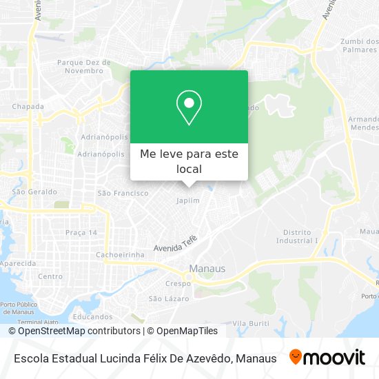Escola Estadual Lucinda Félix De Azevêdo mapa