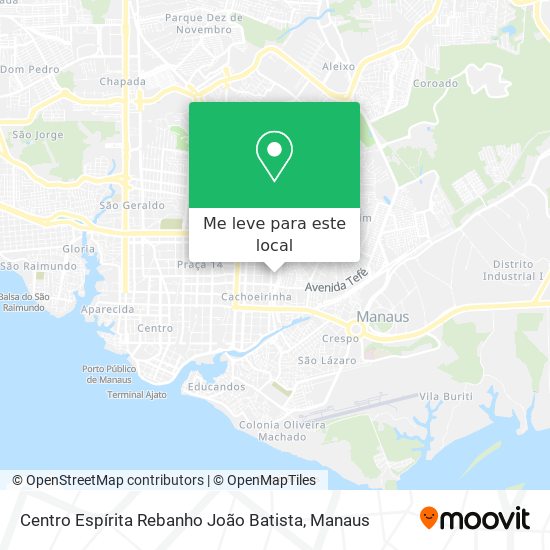 Centro Espírita Rebanho João Batista mapa