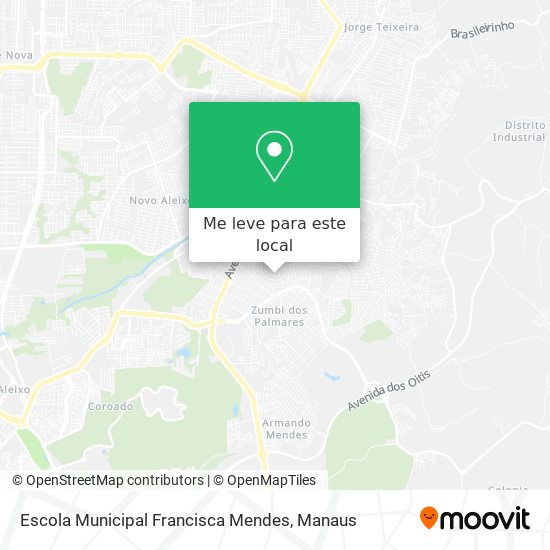 Escola Municipal Francisca Mendes mapa