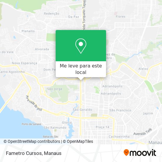 Fametro Cursos mapa