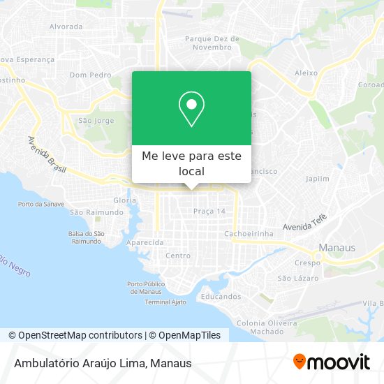 Ambulatório Araújo Lima mapa