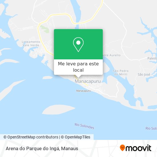 Arena do Parque do Ingá mapa