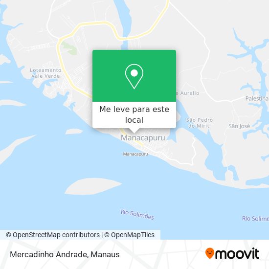 Mercadinho Andrade mapa