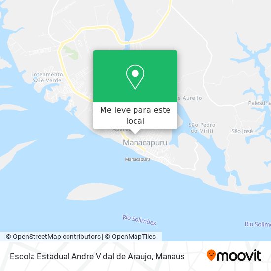 Escola Estadual Andre Vidal de Araujo mapa